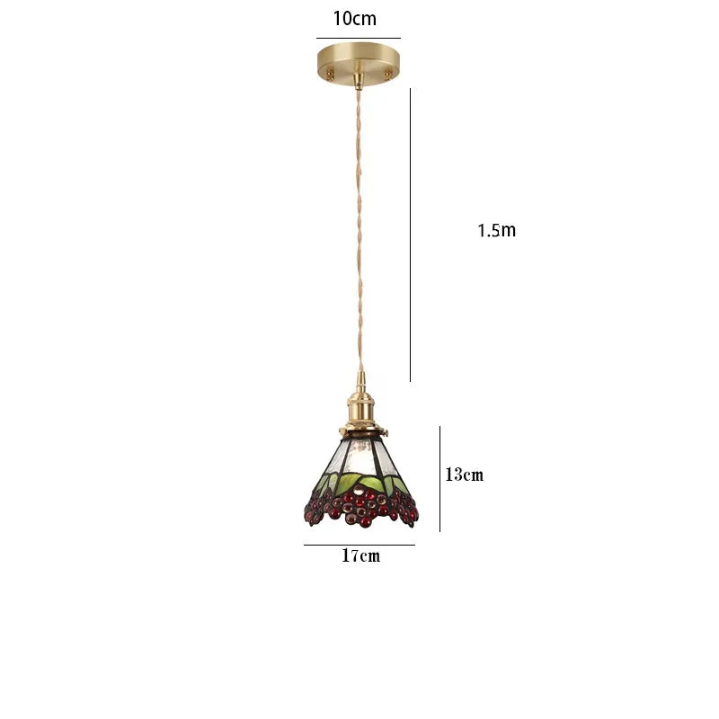 Nordic Glass LED Pendant Lamp for Cafe Bedroom Restaurant, Japanese Style