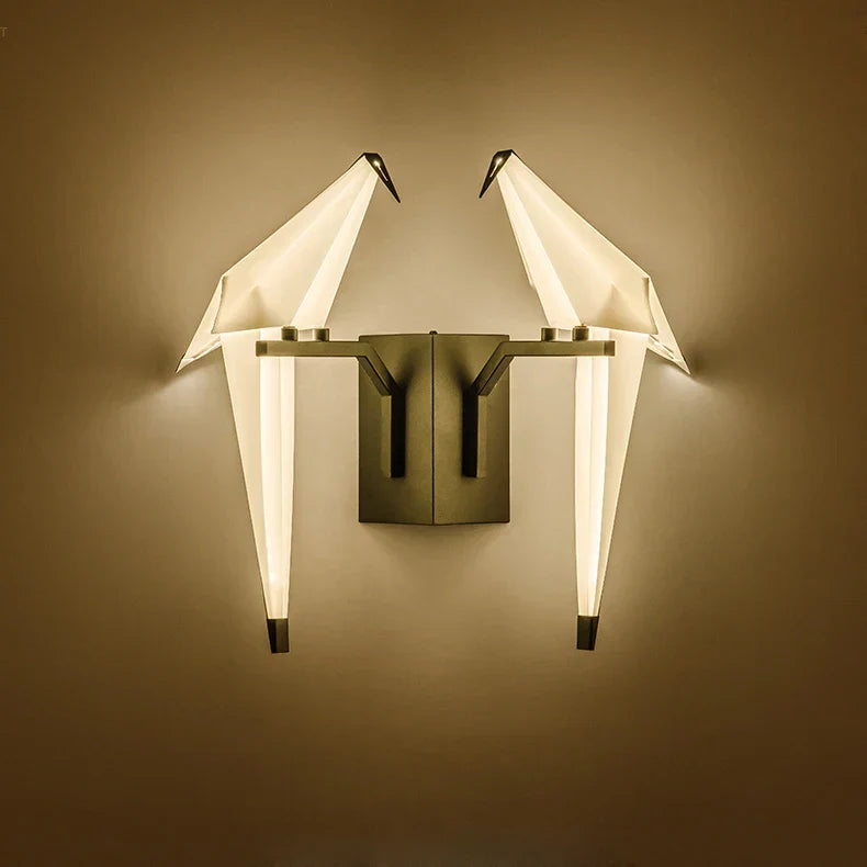 Love Bird LED Wall Sconce Iron Acryl Wall Light for Bedroom Corridor