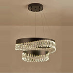 Crystal Stainless Steel LED Chandelier for Foyer