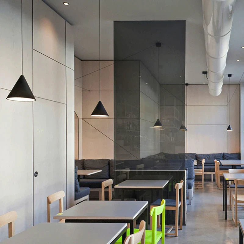 Geometric LED Pendant Light for Living Room Bedside - Nordic Style Glam Fixtures