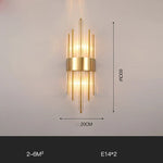 Gold Black LED Wall Sconce Light for Bedroom Corridor