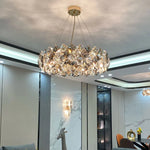 Crystal Chandelier: High-End LED Pendant Light for Living Room, Dining Room & Kitchen