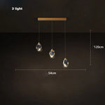 Crystal Copper Round Chandelier: Elegant LED Suspension Lamp for Dinning Room