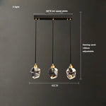 Crystal Copper Chandelier Lighting for Dinning Room