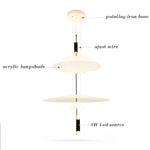 Nordic Style Led Pendant Light for Kitchen Dining Room Living Room Bedside Home Decor