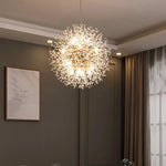 30" Crystal Dandelion Ceiling Light