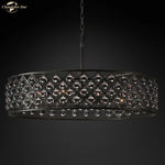 Classic Round Glass LED Chandelier for Home and Hotel Decoration