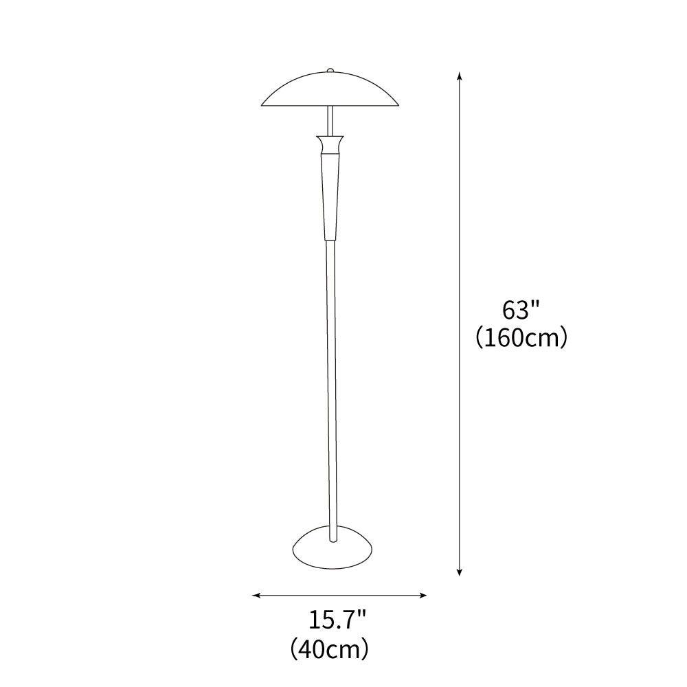 Helmet Floor Lamp 15.7"