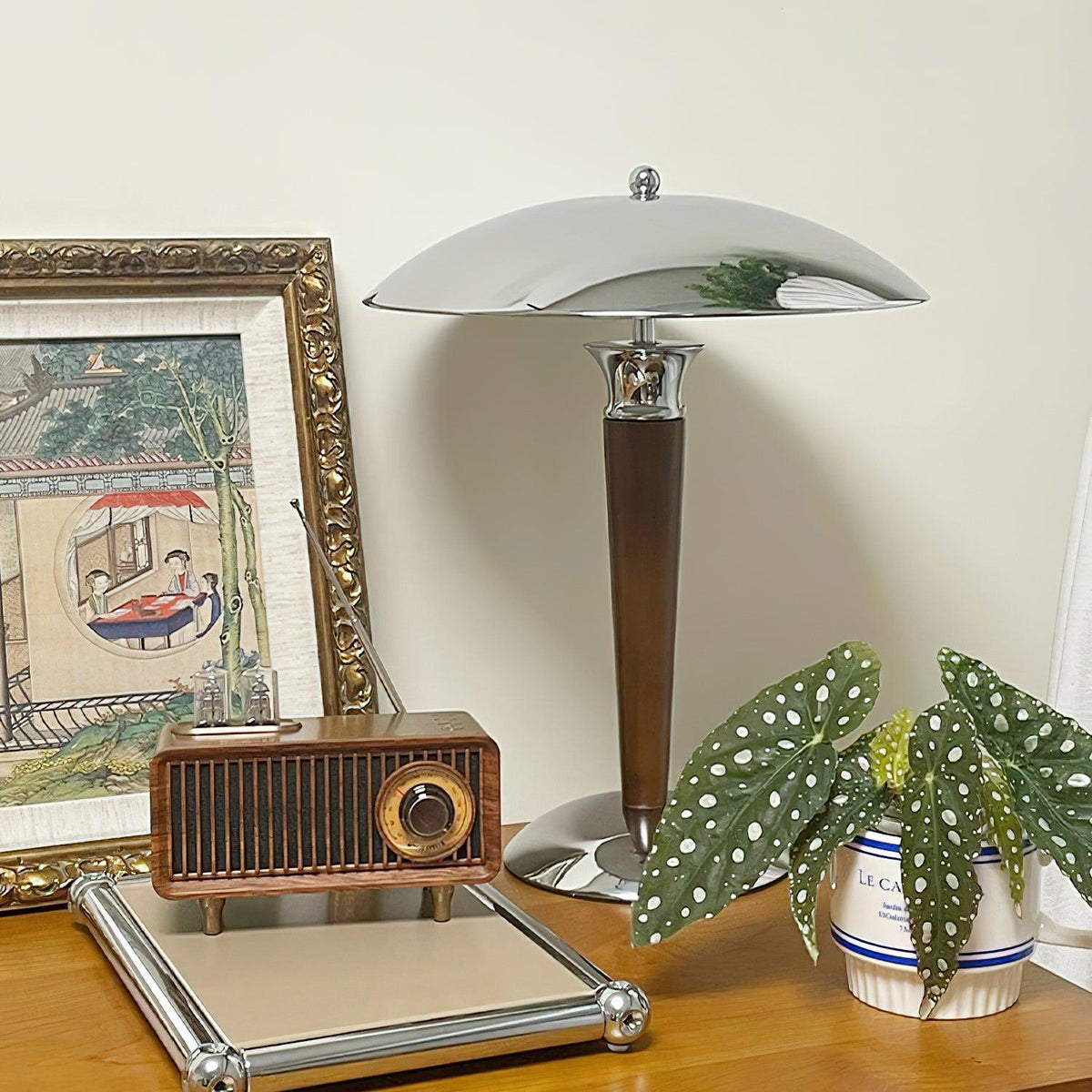 Helmet Table Lamp 11.8"