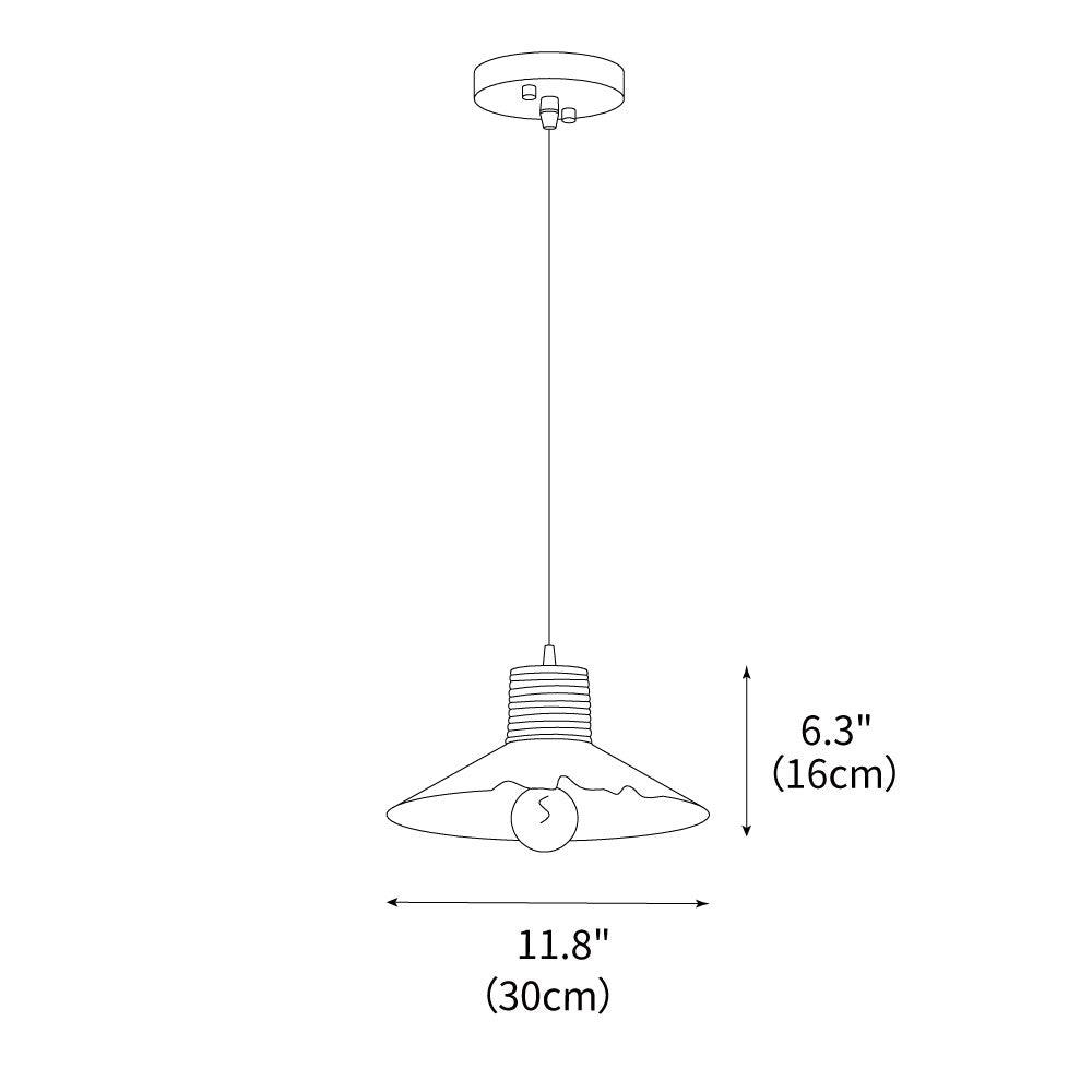 Hemp Rope Glass Pendant Lamp