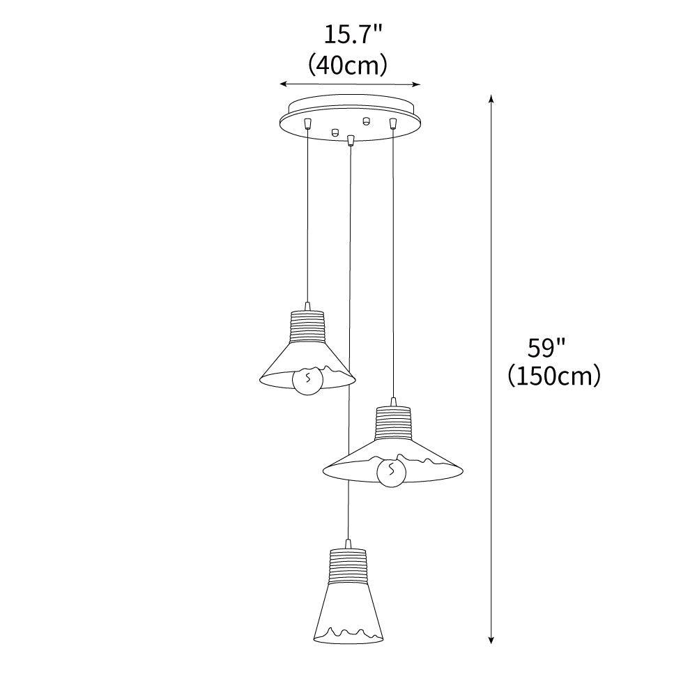 Hemp Rope Glass Pendant Lamp