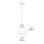 Hemp Rope Glass Pendant Lamp