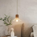 Hemp Rope Glass Pendant Lamp