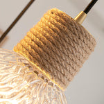 Hemp Rope Glass Pendant Lamp