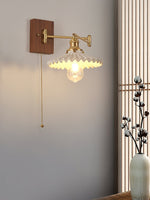 Heritage Walnut Wall Lamp