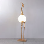 Heron Sculpture Floor Lamp