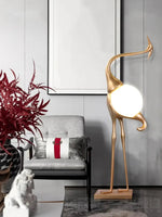 Heron Sculpture Floor Lamp