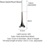 Rain Chrome Pendant Light for Dining Room Minimalism Decor Kitchen Loft