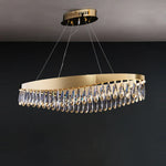 Crystal Stainless Steel LED Chandelier for Foyer