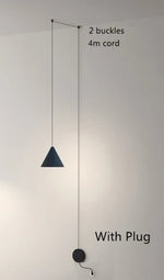 Geometric LED Pendant Light for Living Room Bedside - Nordic Style Glam Fixtures