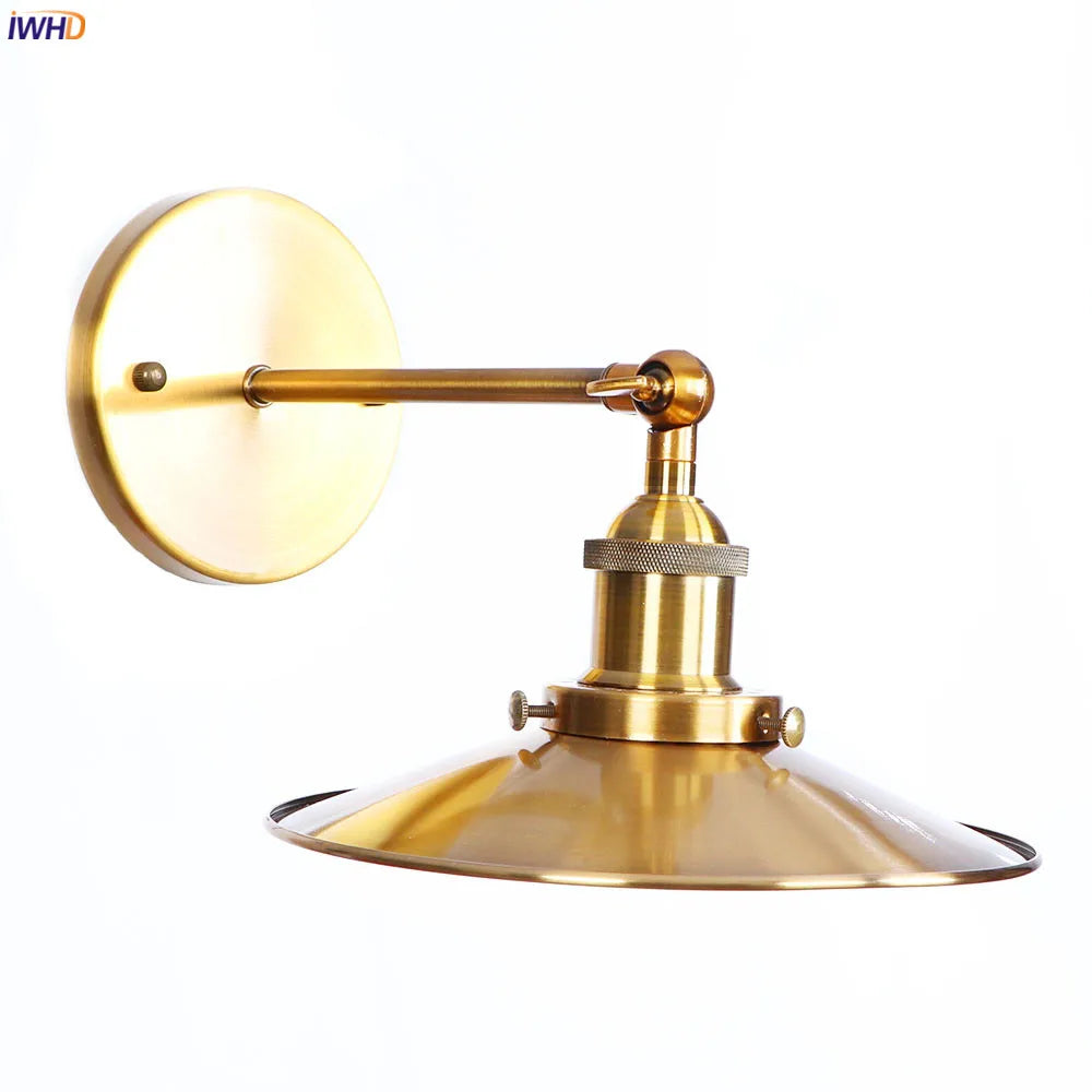 Antique Gold Rustic LED Wall Light for Home Decor