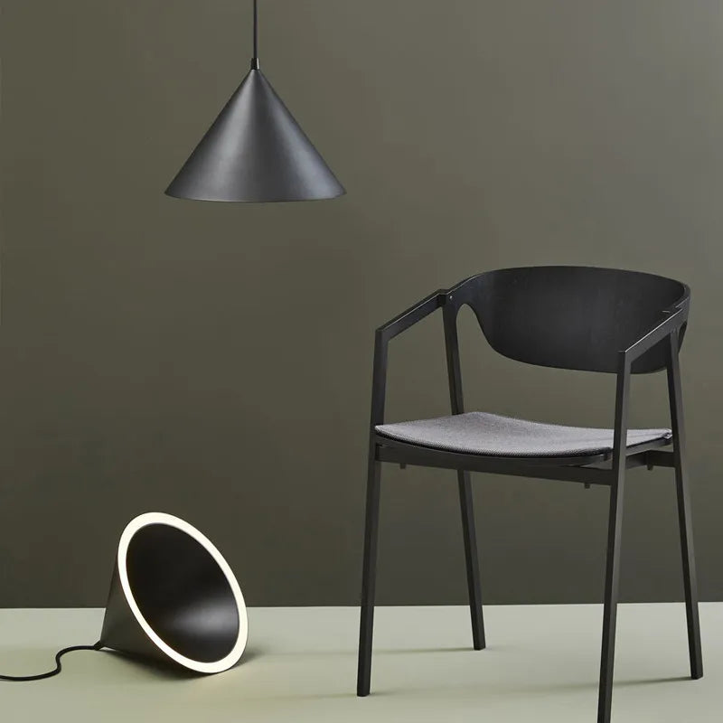 Annular Cone Pendant Lamp: Minimalist Nordic Design for Living Room, Restaurant, Bar