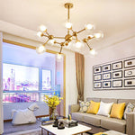 Black Postmodern Sputnik Chandelier for Dining Room and Home Decor