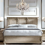 Rococo Iron & Crystal LED Chandelier - Rustic Hanging Pendant Light