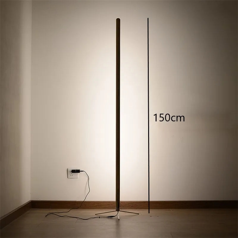 Nordic Wooden LED Floor Lamp for Living Room & Bedroom Decor