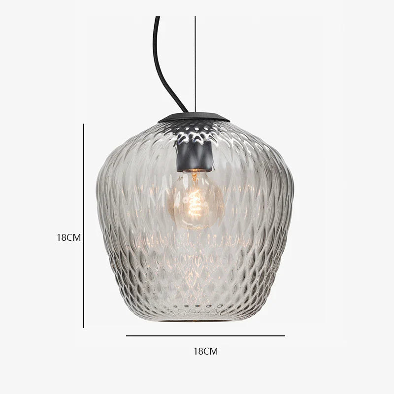 Modern Nordic Glass Pendant Light - LED Indoor Home Decor