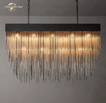 Cascada Rectangular LED Chandelier for Modern Living and Dining Room