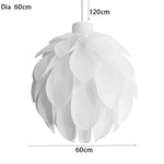 Pinecone Pendant Light - Modern White Acrylic Lamp for Dining Room