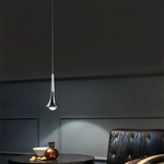 Rain Chrome Pendant Light for Dining Room Minimalism Decor Kitchen Loft