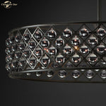Classic Round Glass LED Chandelier for Home and Hotel Decoration