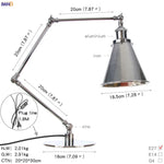 Industrial LED Table Lamp For Home Decor - US/EU Plug Switch, Loft Style