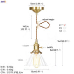 Afralia™ Nordic White Glass Copper Pendant Light with Switch for Home, Bar, and Cafe