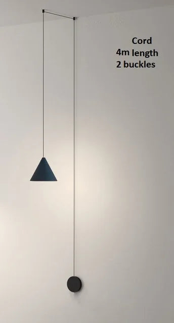 Geometric LED Pendant Light for Living Room Bedside - Nordic Style Glam Fixtures