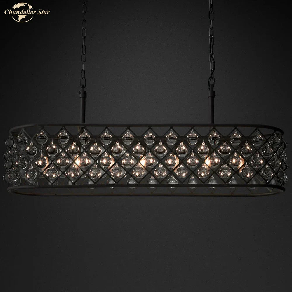 Glass Drop Chandelier Pendant Lights for Living Dining Room