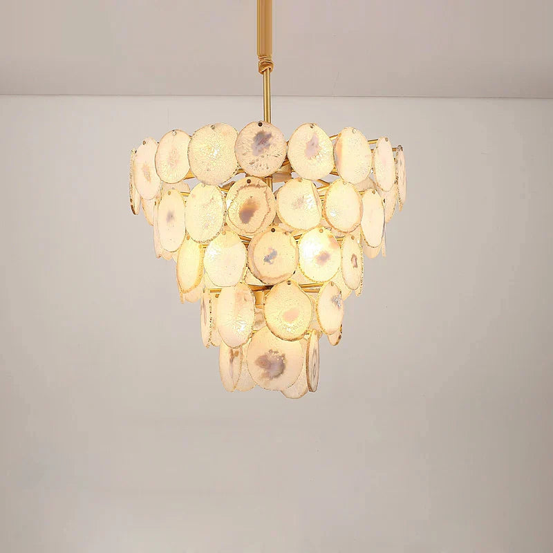 Agate Designer LED Chandelier for Foyer & Dining Room