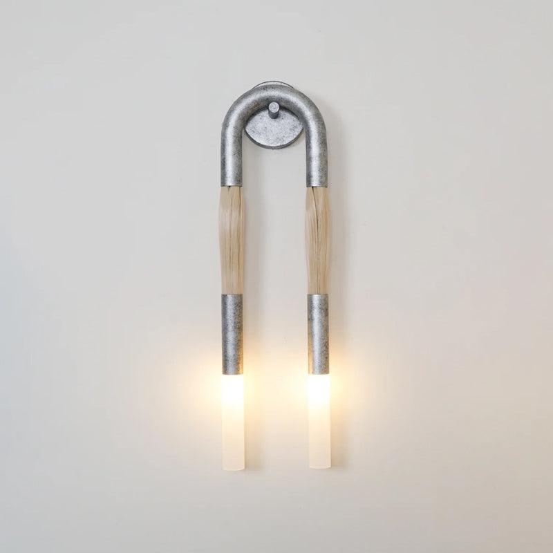 Horsehair Wall Lamp 7.1"