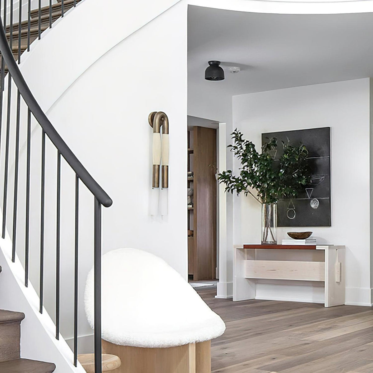 Horsehair Wall Lamp 7.1"