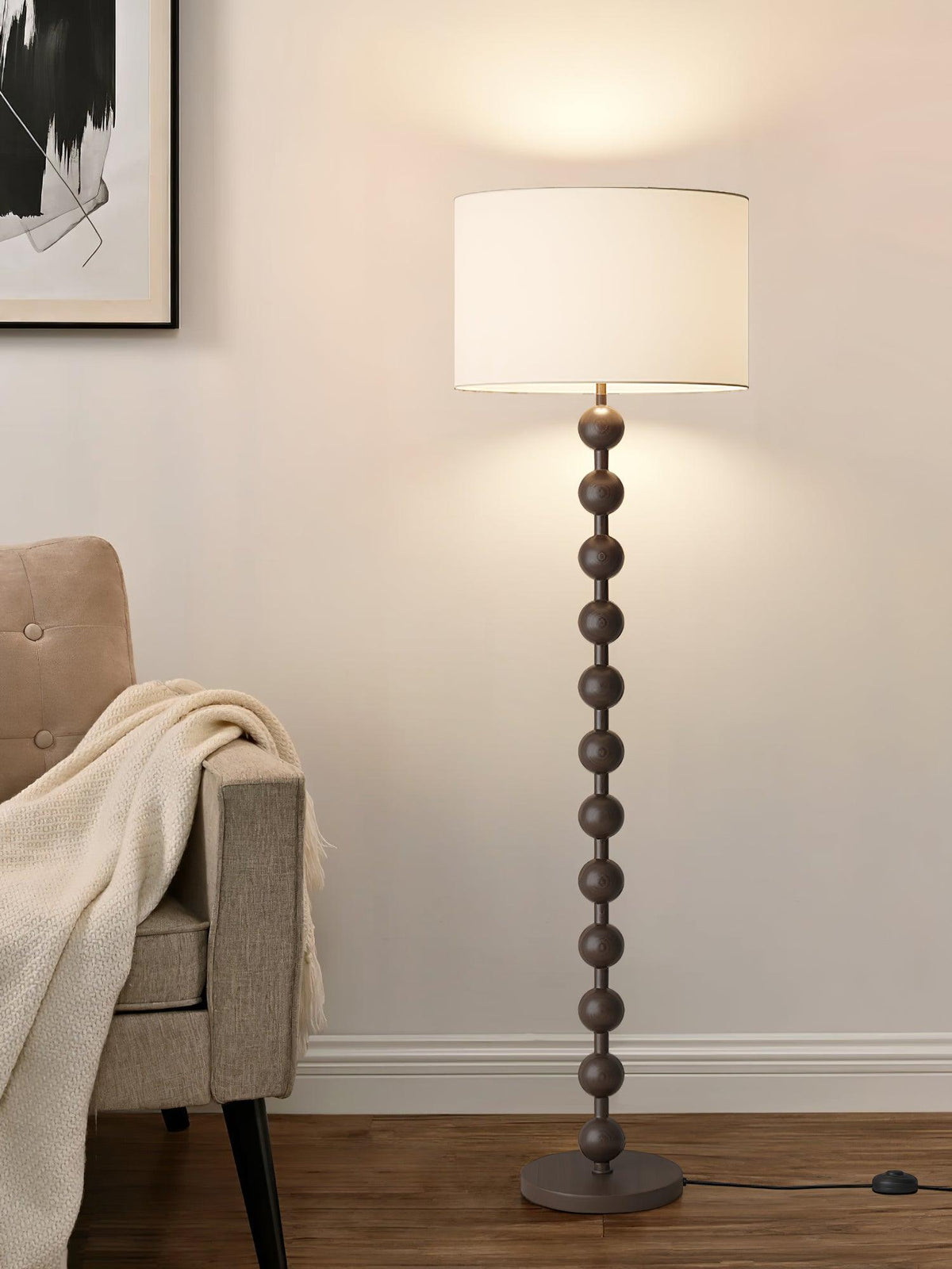 Hugo Barbell Floor Lamp 15.7"
