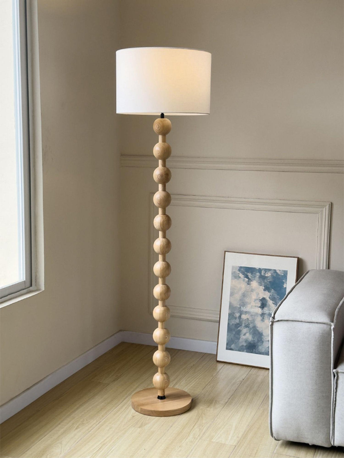 Hugo Barbell Floor Lamp 15.7"