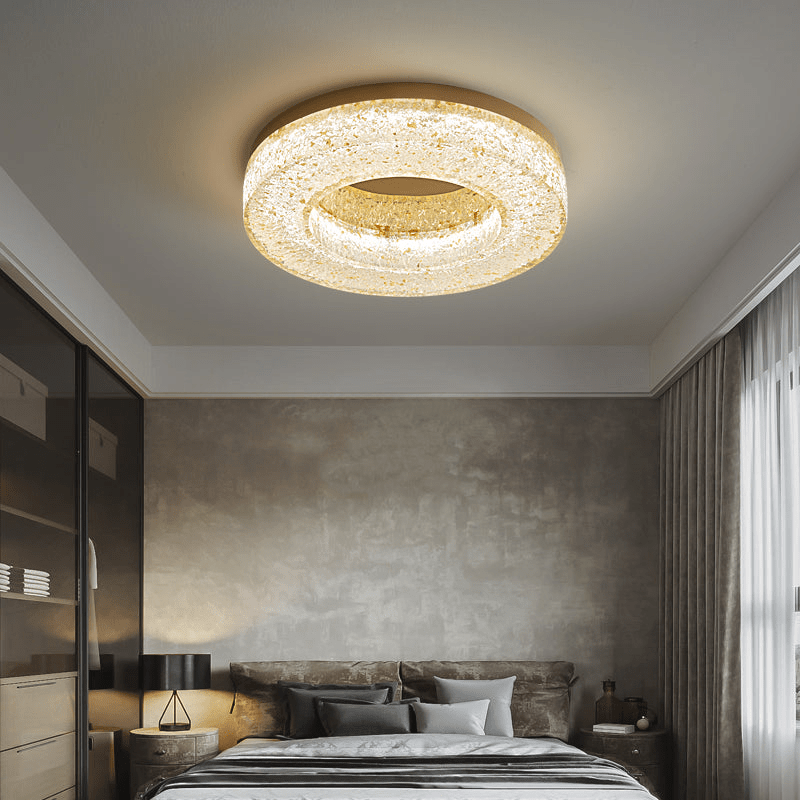 Ice Crack Circle Ceiling Lamp