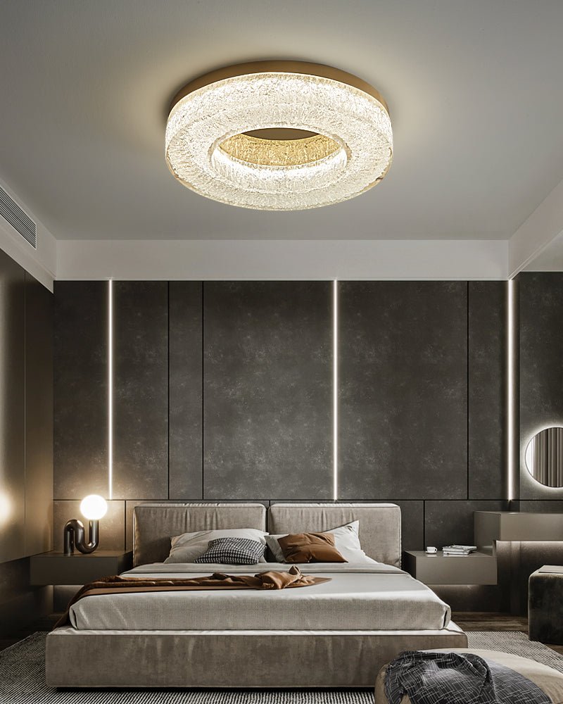 Ice Crack Circle Ceiling Lamp