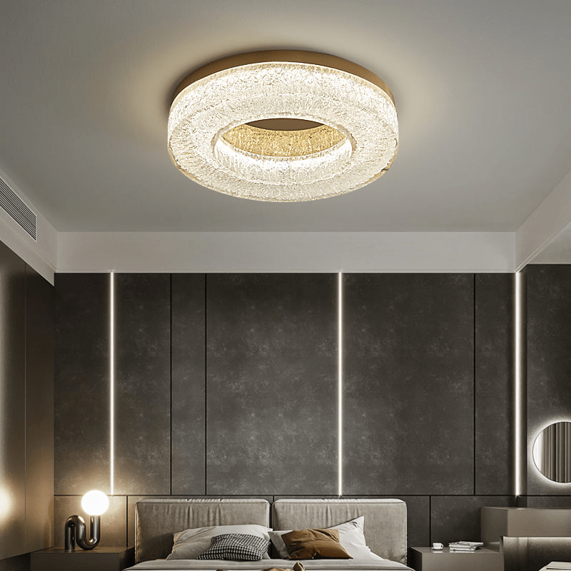 Ice Crack Circle Ceiling Lamp