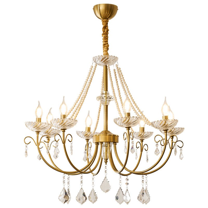 Imperial Pearl Crystal Chandelier