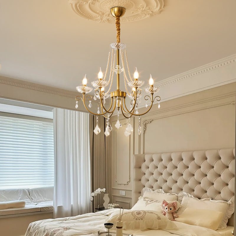 Imperial Pearl Crystal Chandelier