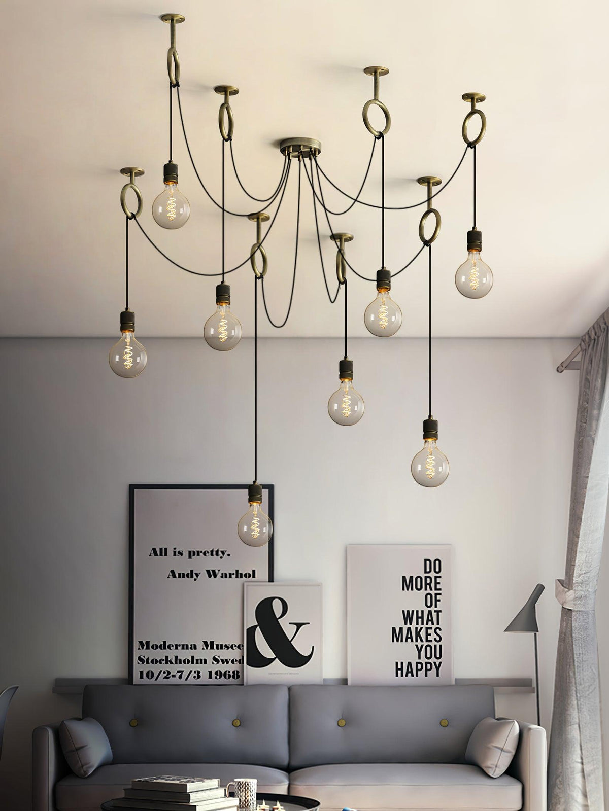 Industrial Spider Chandelier