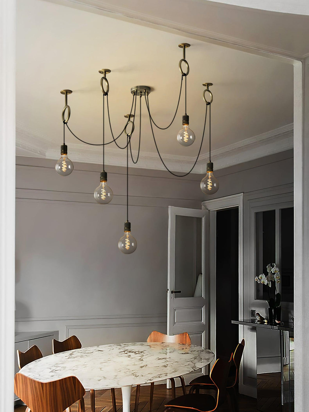 Industrial Spider Chandelier